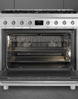 Sinfonia 90cm Gas-Electric Cooker Stainless Steel