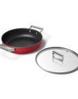 Skillet - Deep Pan 2 handles w/lid 28cm - Red - CKFD2811RDM