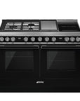 Portofino 120cm Mixed Hob Cooker Black - CPF120IGMPBL
