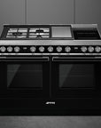 Portofino 120cm Mixed Hob Cooker Black - CPF120IGMPBL