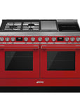 Portofino - 120cm Mixed Hob Cooker - Red