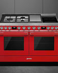 Portofino - 120cm Mixed Hob Cooker - Red