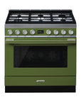 Portofino 90cm Gas Cooker Olive Green - CPF9GPOG