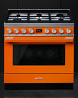 Portofino 90cm Gas Cooker Orange - CPF9GPOR
