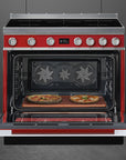 Portofino 90cm Induction Electric Cooker Red - CPF9IPR