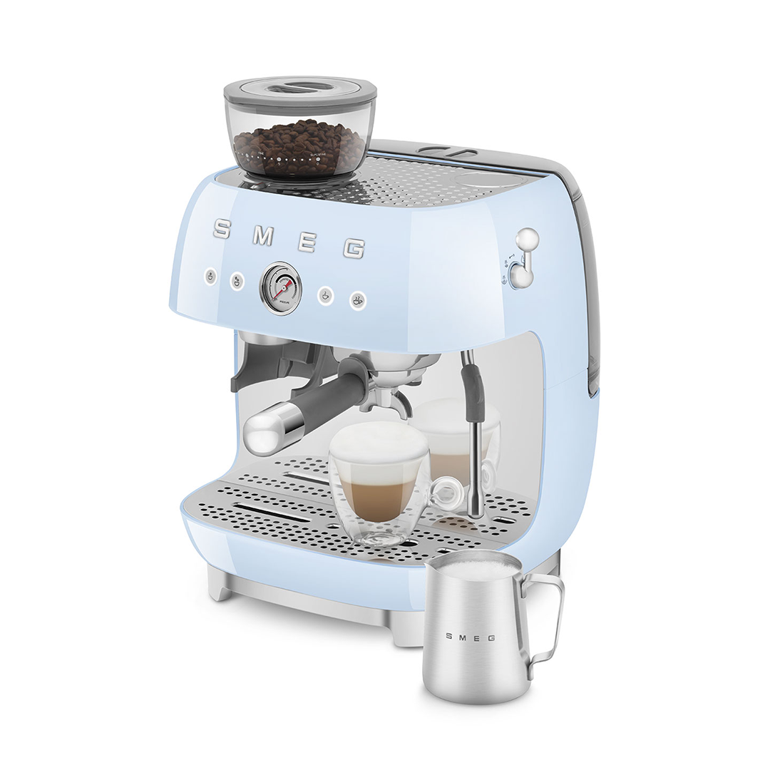Espresso Coffee Machine with Grinder Pastel Blue - EGF03PBKR