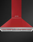 Portofino 90cm Wall Mount Hood Red - KPF9RD