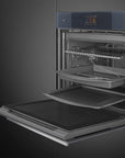 Linea Neptune Grey 60cm Electric Oven Pyrolytic - SOP6104TPG