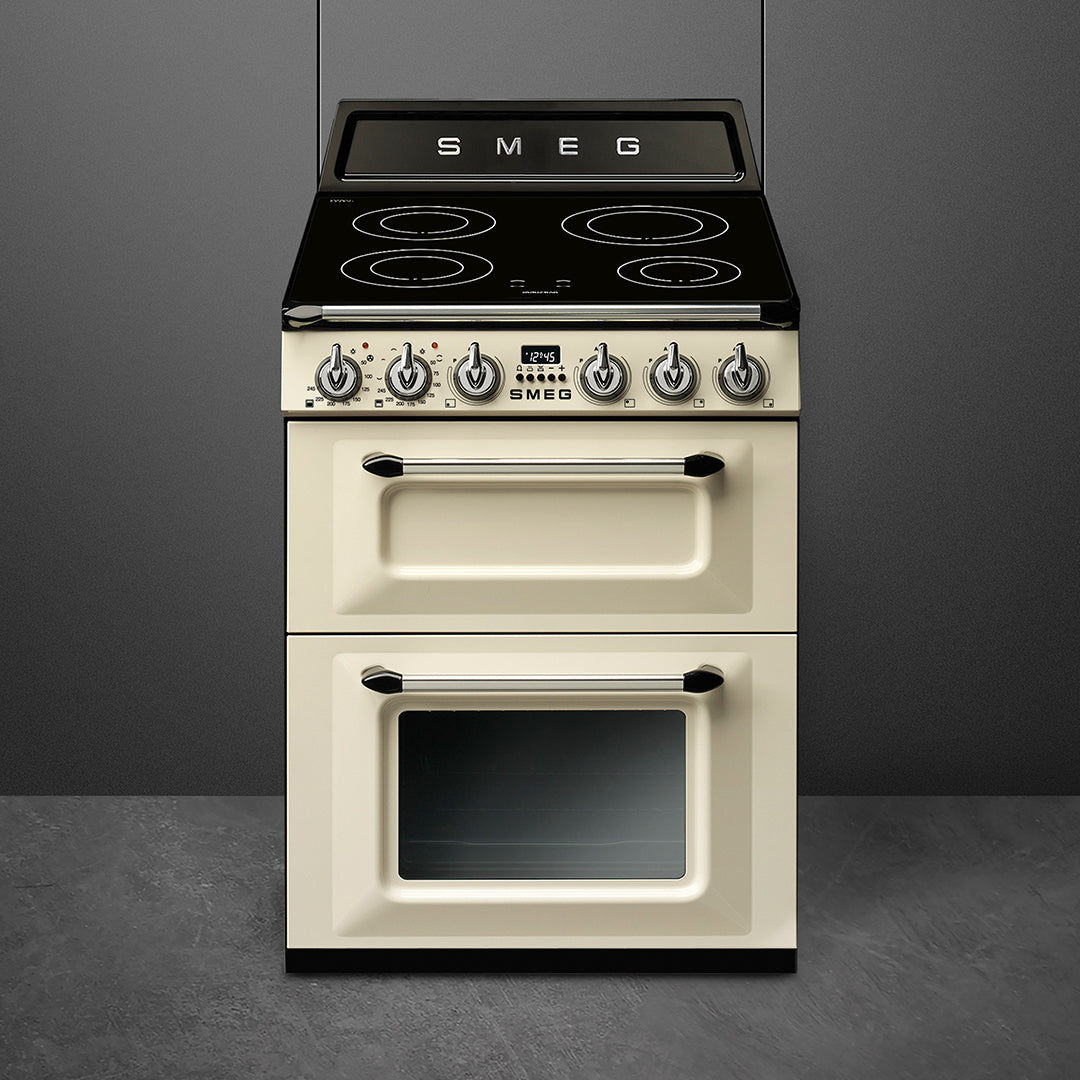 Victoria 60cm Induction Electric Cooker Cream TR62IP2 – SMEG