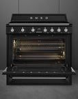 Victoria 90cm Induction-Electric Cooker Black - TR90IBL2
