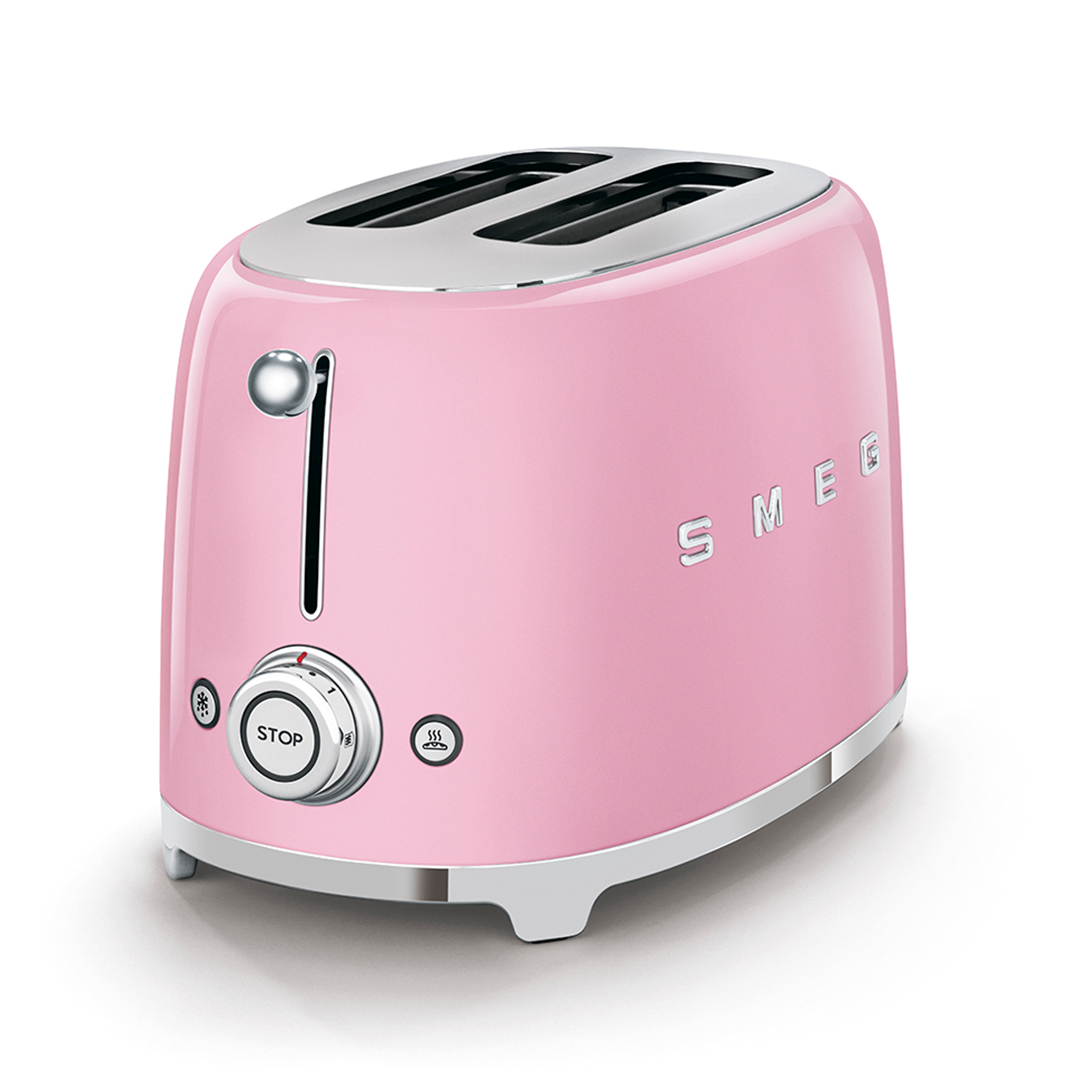 Bread Toaster Smeg Toaster Rose Gold 2-Slice Toaster Pink – SMEG