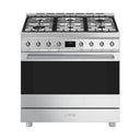 Sinfonia 90cm Gas-Electric Cooker Stainless Steel - C9GMX2
