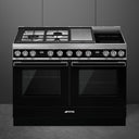 Portofino 120cm Mixed Hob Cooker Black - CPF120IGMPBL