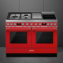 Portofino - 120cm Mixed Hob Cooker - Red - CPF120IGMPR