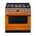 Portofino 90cm Gas Cooker Orange - CPF9GPOR