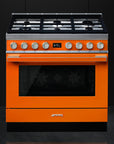 Portofino 90cm Gas Cooker Orange