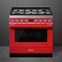Portofino 90cm Gas-Electric Cooker Red - CPF9GPR