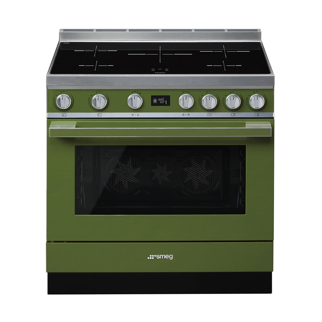 Portofino 90cm Induction Cooker Olive Green - CPF9IPOG | Shop at SMEG ...