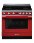 Portofino 90cm Induction Electric Cooker Red