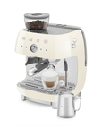 Espresso Coffee Machine with Grinder Cream