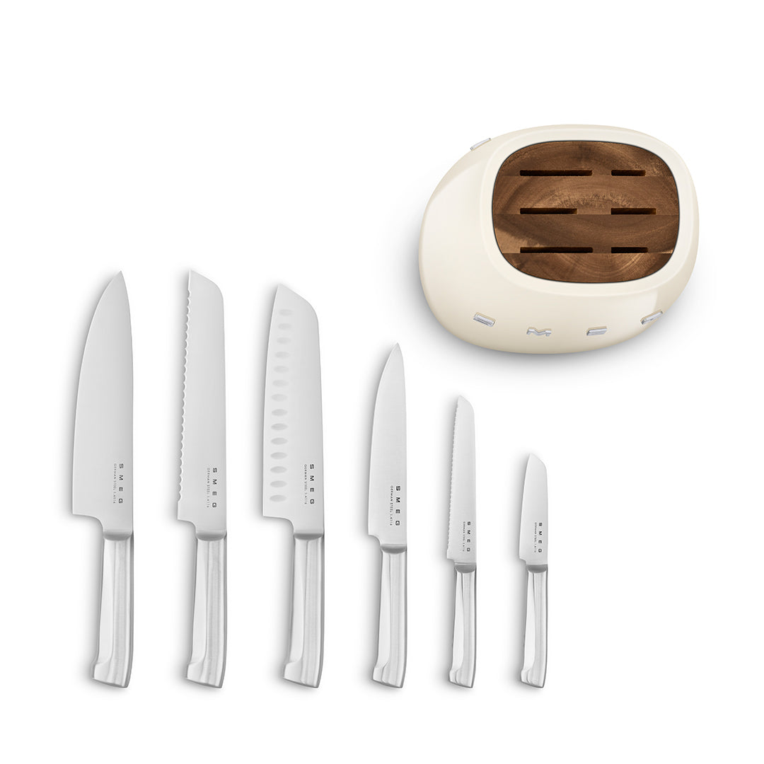 Knife Block Set - Cream – SMEG Philippines