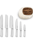 Knife Block Set - Cream