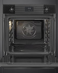 Linea Black 60cm Electric Oven Vapor Clean