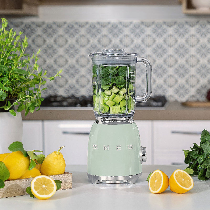 SMEG food preparation blender, pastel green