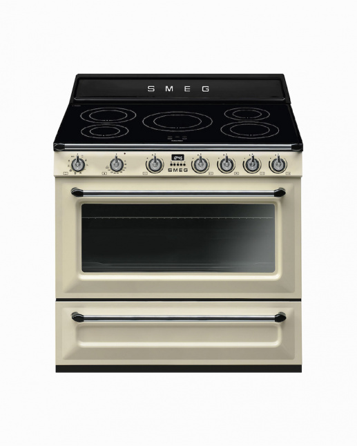 TR90IP9 | 90CM Cream Victoria Cooker with Thermo-ventilated Oven & 5-Zone Induction Hob 
