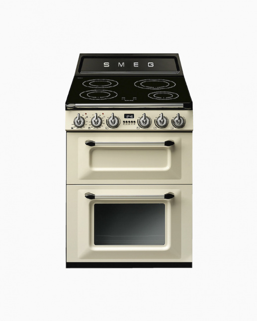 TR62IP | 60CM Cream Victoria Cooker With Dual Thermo-ventilated Ovens & 4-Zone Induction Hob