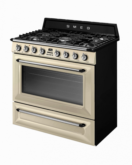 TR90P9 | 90CM Cream Victoria Cooker with Thermo-Ventilated Oven & 5-Burner Gas Hob