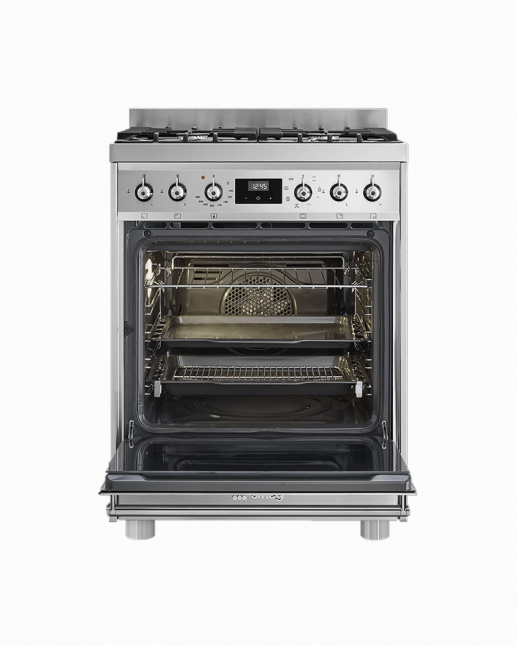 C6GMX9 | 60CM Sinfonia Free Standing Cooker with 4-Burner Gas Hob & Thermo-ventilated Electric Oven