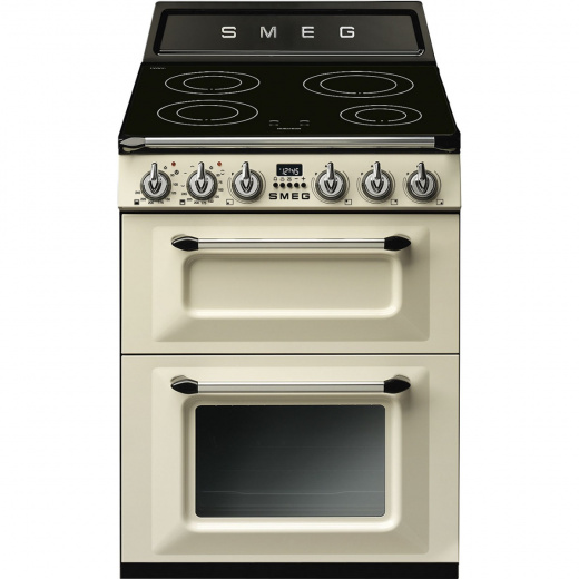 TR62IP2 | 60CM Cream Victoria Cooker With Dual Thermo-ventilated Ovens & 4-Zone Induction Hob with ECO Logic