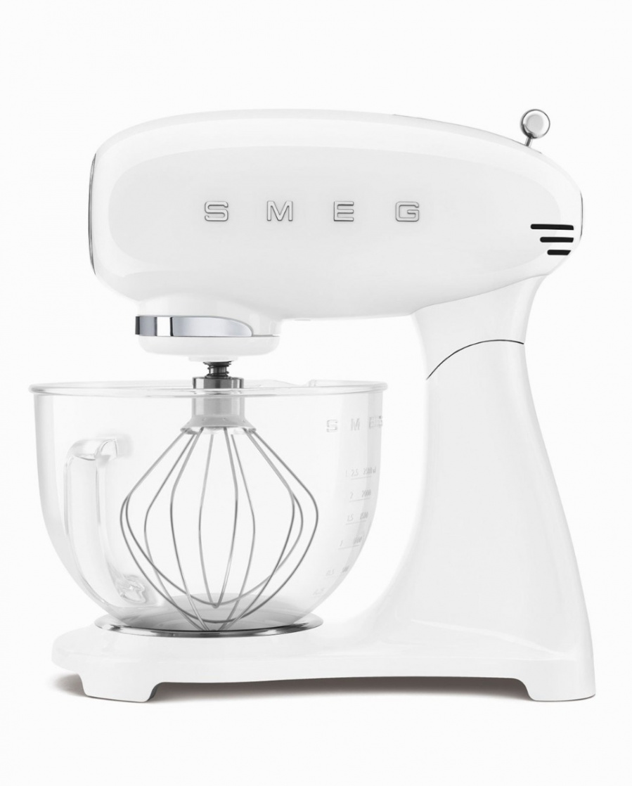 Stand Mixer White with Glass Bowl